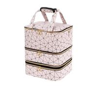 mophrati 3 Layer Nail Polish Organizer with Spacious Holds 84 Bottles Beauty Enthusiasts On Move Three Layer Nail Polish Organizer Case Keeps Polishes and Tools Neat and