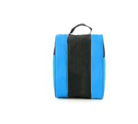 mophrati 3 Layer Roller Skate Bag Storage Pouch Metal Hook Staking Holder Large Capacity Shoulder Strap Carry Case Shoes Cover, Blue