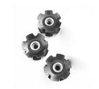 mophrati 3 Pieces Headset Star Nuts Bicycles Alloy Steel Fork Nut Assorted Kit Cycling Repair Upgrade Accessories Spare Parts