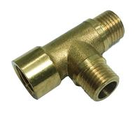mophrati 3 Way Brass Thread Adapter Reliable Pipeline Fitting Durable Corrosion Resistant for Water Needs 3 Way Full-Port for Better Water Pipe Fitting 3-Way Tee Connector