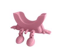 mophrati 3D Printed Sponge Holder For Scrub Daddy Makes Sponge Storage Effortless While Keeping Dry Smiling Cute Hanging Holder With Drainage Funny Sponges Stand For Kitchen Sink, pink