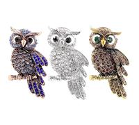 mophrati 3pack/lot With Sparkling Gems Cat 3piece Symbolizing And Women 3pack/lot Owl Exquisite Craftsmanship For Women