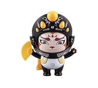 mophrati 3pieces Traditional For Change Expressions One Click Colorful Sichuan Opera Toy By Chinese Changing Sichuan Face Changing, Yellow, 8.5 * 7.6 * 9.5CM