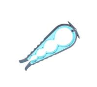 mophrati 4-in-1 Jar Opener Manual Anti-Slide Handheld Reusable Drink Bottle Lid Remover Can Opening Tool Bartender Hotel Bar, Gray Blue (Upgrade)