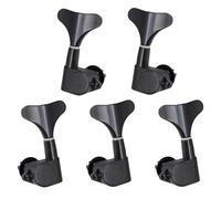 mophrati 4x Universal Guitar Tuning Pegs Tune And Stay In Tune Alloy Tuners String Bass Alloy Made Smooth Easy Installation, Black, 2 left 3 right