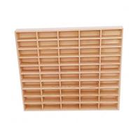 mophrati 50 Grid Wood Toy Car Display Case Efficiently Organizes Model Cars And Toy Figurines With Easy Access For Collectors 50 Grid Wood Car Display Rack Storage Cabinet