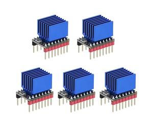 mophrati 5pieces 5PCS TMC2209 Motor Heat Sink For Printer Stepper Motor Cooling Efficiency Stepper Driver Module ABS Dir