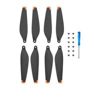 mophrati 8 Pieces Plastic Remote Control Drone Propeller Detachable Replace Propellers Parts Accessories Replacement for Mini 3 Pro, Orange