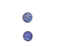 mophrati 8mm Faux Druzy Ear Stud Stars Bling Earrings Stainless Steel Eardrop Pierced Fashionable Ears Jewelries Jewelry, Type 16, 16