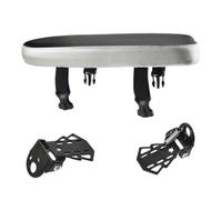 mophrati 9 Bicycle Rear Seat Cushion Featuring Comfortable Soft Pad And Foldable Pedals Replacement For Most Mountain And Road Bicycles Bike Rear Saddle With 1, Black Silver, Length 30cm