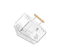 mophrati Acrylic Bird Carrier Clear View Cage Lightweight With Perch Suitable For Everyday Outdoor Travel Small Cockatoos Medium Small Bird Cage With Standing, 30x21x23cm