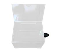 mophrati Acrylic Donation Case Lockable Easy to Charity Events Suitable for Collecting Suggestions Business Cards Acrylic Ballot Box Clear Suggestion Case with Lock