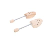mophrati Adjustable 1 Pair Coil Spring Shoe Shapers Stretcher Cedar Wood Shoe Tree Unisex Wooden Women