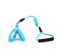 mophrati Adjustable Mini Harness Leash Foldable Mini Walking Harnesses Wear-resistant Portable Leashes Safe Belt Outdoor Lead Rope, Sky Blue,0.8 * 120cm, M