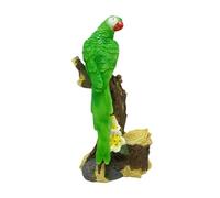 mophrati Animal Sculpture Creative Yard Lawn Decor Parrot Figurine For Outdoor Spaces Resin Figurine Centerpiece Collectible Patios Garden Parrot Statue Cute Outdoor