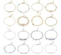 mophrati Ankle Bracelets Unique Colour-Fast Body Jewelry Comfortable Ankles Chains Girls Anklets for Dress Decoration Feet Decor, Type 5