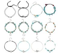 mophrati Ankle Bracelets Unique Colour-Fast Body Jewelry Comfortable Ankles Chains Girls Anklets for Dress Decoration Feet Decor, Type 2