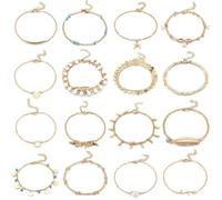 mophrati Ankle Bracelets Unique Colour-Fast Body Jewelry Comfortable Ankles Chains Girls Anklets for Dress Decoration Feet Decor, Type 6