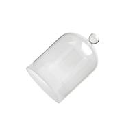 mophrati Artful Dome Display Case Featuring Dust Cover For Decorative And Lasting Flower Arrangements Provides Way To Arrange And Display Collectibles Portable, Transparent, L