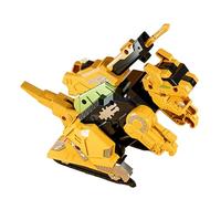 mophrati Automatic Transform Dino Car Construction Trucks Captivates Kids With Innovative Collision Transform Experience Deformation Dinosaur Engineering Vehicle For Kids, Tyrannosaurus Yellow