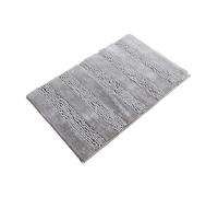 mophrati Bathroom Door Mat Welcome Mat For Bathroom Entrance Polyester Water Absorbing And Anti Slip Floor Entrance Door, Silver Gray, 40 * 60CM