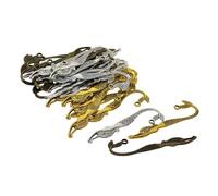 mophrati Beautiful 30Pcs Tibetan Silver Blank Beading Bookmarks Delicate Daisy Flowers Loop DIY Making