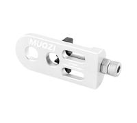 mophrati Bicycle Chain Tensioner Adjustable Lightweight Fastener Durable Providing Stability And Safety While Cycling Bike Chain Tensioner Single Speed Tightener, Silver, 72.7x26.5x14.2mm