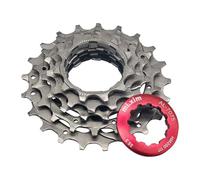 mophrati Bicycle Sprocket 5 Speed Freewheel Upgrade Optimal Cycling Performance Hollow Light Compact Size Fit Bike 5 Speed Cassette Is Designed For For 11-13-15-18-21T. Size Of, Red, 8.6x8.6x2.2cm