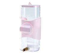 mophrati Bird Drinker Water Feeder Dispenser Feeding Tools Birds Happy And Hydrated With Simple Installation Options Parrot Waterer Automatic Water Supplies Container, Pink, 8x10x16cm