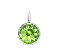 mophrati Birthstone Rhinestone Crystal Silver Fashion Jewelry Making DIY Earring Keychains Favors Pendants Women Birthday, fluorescent green