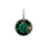 mophrati Birthstone Rhinestone Crystal Silver Fashion Jewelry Making DIY Earring Keychains Favors Pendants Women Birthday, dark green