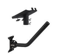 mophrati Black Satellite Bracket Wall Pole V3 Pole Mount Dish Weather-Resistant Stainless Metal Adjustable For Satellite, Elbow