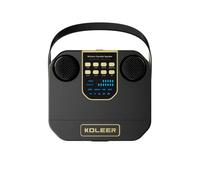 mophrati Bluetooth Speaker Portable With High-fidelity Sound Dual Wireless Control For Parties And Camping Subwoofer ABS Boombox, black