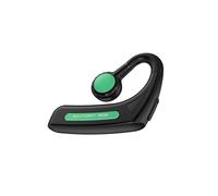 mophrati Bone Conduction Headphones for Indoor and Outdoor Activities Noise-Canceling and Waterproof, Black and Green, 2.64x2.05x0.39 Inch