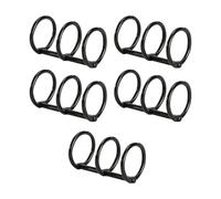 mophrati Book Rings Durable 3 Ring Metal Loose Leaves Binders Merge Functionality And Style In One Product 3 Ring Metal Loose L Bi Holes Leaves Binder Rings Durable, Black, 30mm