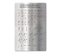mophrati Braille English Alphabet Board Lightweight Educational Tool For Blind Individuals Promoting Reading Skills And Knowledge Braille Alphabet Board With Raised Dots For Blind
