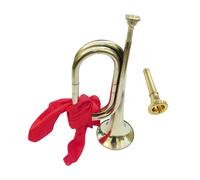 mophrati Brass And Copper C Flat Trumpet Bugle Mini Marching Instrument Excellent Choice For School Band And Beginner Musicians C Flat Brass Blowing Bugle Professional Boy Scout