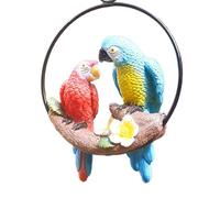 mophrati Breathtaking Tropical Macaws Wall Sculpture Unique Decor Statement Beautiful Decorations Statues For Collectors Decor Outdoor Tropical Gifts Nature Lovers