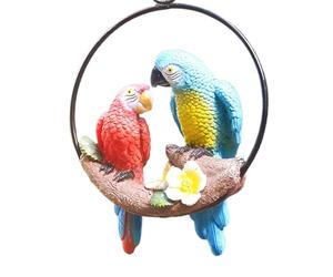 mophrati Breathtaking Tropical Macaws Wall Sculpture Unique Decor Statement Beautiful Decorations Statues For Collectors Decor Outdoor Tropical Gifts Nature Lovers