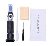 mophrati Brix Refractometer Beer Brewing Refractometer Sugar Meter Brix Featuring Comprehensive English Instruction Manual Wine Test Advanced Portable Hydrometer Fruit