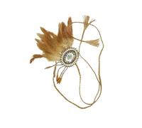 mophrati Brown Boho Hippy Indian Headband Vintage Braided Rope Hair Accessory