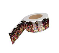 mophrati Bulletin Board Border Rolled Trim Border Decorate Bright Color Patterns Classroom Decoration Or Draw People Eyes To Announcements. Patterns Decor Cute