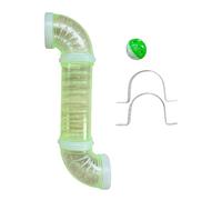 mophrati Busy Board DIY Parts IY Materials For Parents Childrens Educational With Engaging Kids PiPe Toy Activity Parts Learning Pipe Educational Items , Green , 30cm