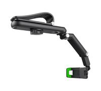 mophrati Car Sun Visor Phone Holder 1080° Rotating Adjustable Mount Spring Clip Smartphone Stand Plastic Removable Cradle
