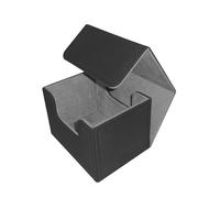 mophrati Card Deck Case Organizer Large Storage Options Designed To Collectible Trading Cards Secure Clean And Well Organized At All Times Collectible Game, Black and Gray, 10.4x8.3x7.8cm