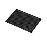 mophrati Cat Litter Mat Waterproof Layer Non Slip Easy Clean Lightweight Trapping Mat Cats Kitty Litter Trapping Are Designed For Non Slip Bottom Layer Kitty Waterproof, Black, 42x28.5x2cm