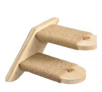 mophrati Cat S Living Environment With Katzenleiter Balkon For Fun Adventures Rounded Of Steps To Avoid Injuries When Cat Jumps, khaki,carton box, Two steps