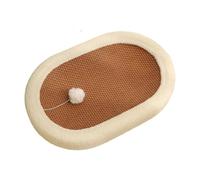 mophrati Cat Scratch Pad Unique Oval Lounge Cat Scratcher Bed Providing Amazing Space For Cats To Enjoy Which Can Withstand Most Vigorous Scratching. Corrugated Lounge Bed For Indoor And Outdoor