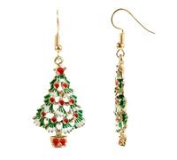 mophrati Charming Christmas Theme Earring Snowman Santa Reindeer Tree Earring Eardrop Jewelry Gift For Special Days Made By High Grade Zinc Alloy Girlfriend Elegant