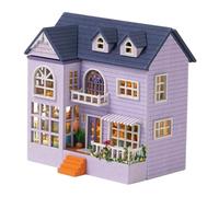 mophrati Charming DIY Miniature Dollhouse Kit Handmade 3D Building Puzzle for Birthdays, Style B